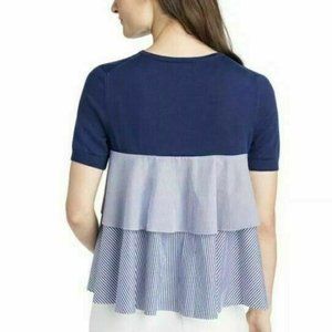 Like New Vineyard Vines Tiered Lightweight Sweater Blue Size XS